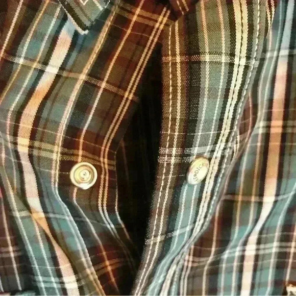 Dickies Snap Front Collar Shirt Plaid Long Sleeve Men 2X Cotton Blend like new! - Picture 4 of 9